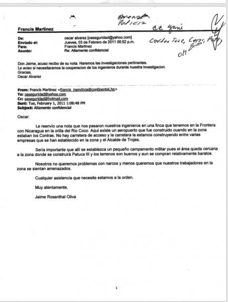 Carta de Don Jaime desvanece acusación del MP sobre pista...