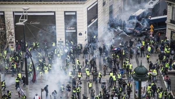 Otro sábado de protestas en Paris