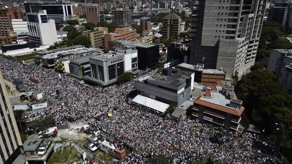 Manifestaciones Contra Favor Maduro
