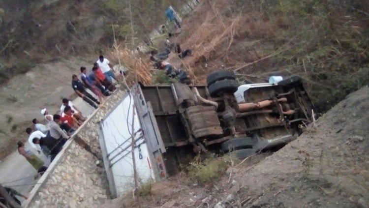 Migrantes Accidente Chiapas