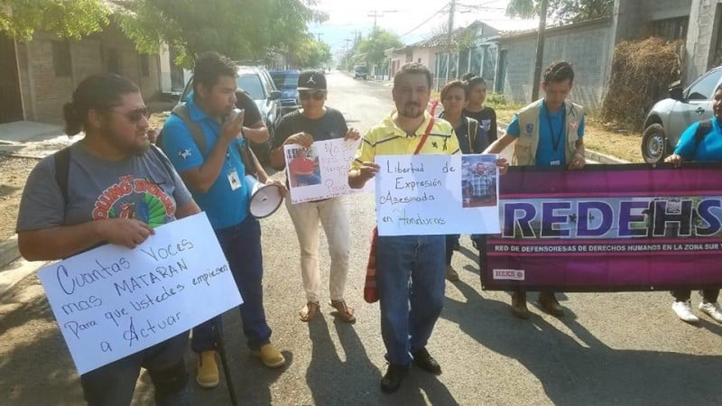 Manifestación Redehsur Justicia Asesinato Periodista