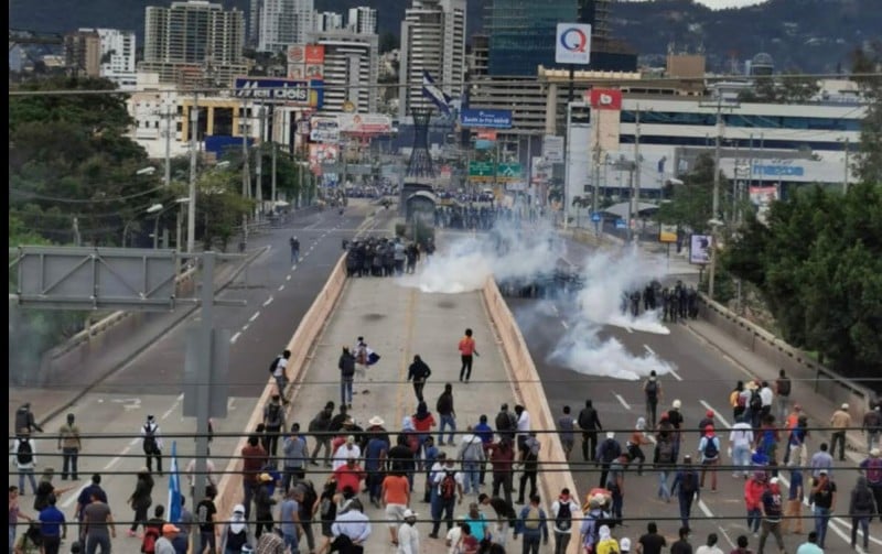 Honduras Caos Manifestaciones