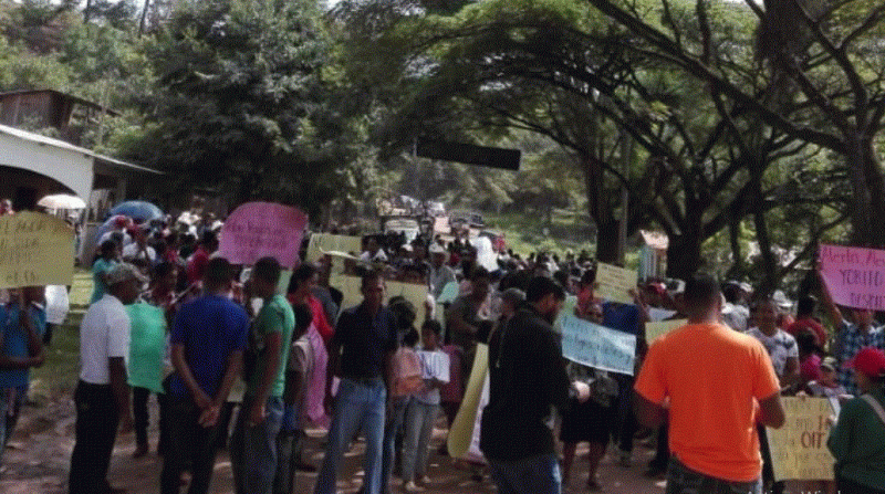 Protesta Topulpanes Yorito Minas