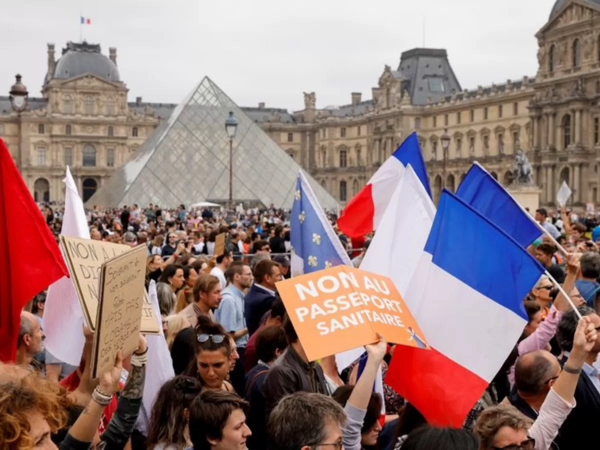 Foto Infobae Protestas Francia