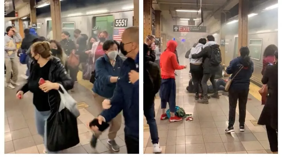 Momentos De Caos En El Metro De Nueva York Tras El Ataque.r D.1210 864