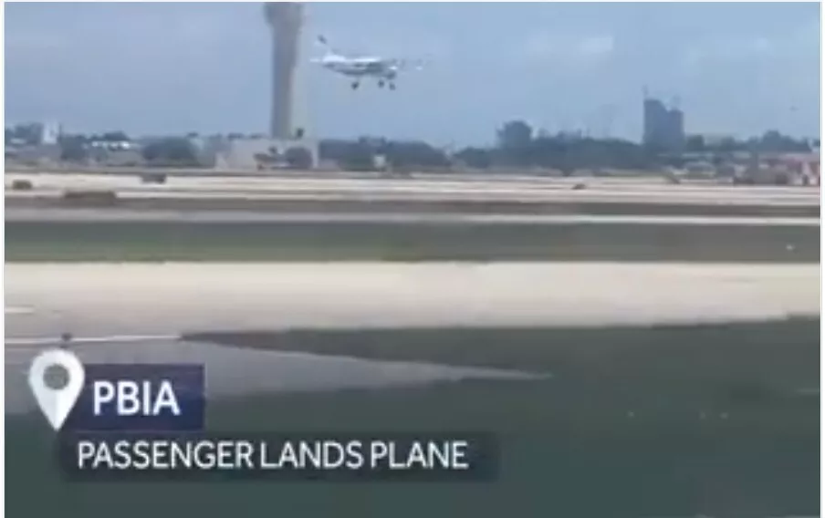 VIDEO Un pasajero sin experiencia de vuelo aterrizó un avión en un aeropuerto de Florida