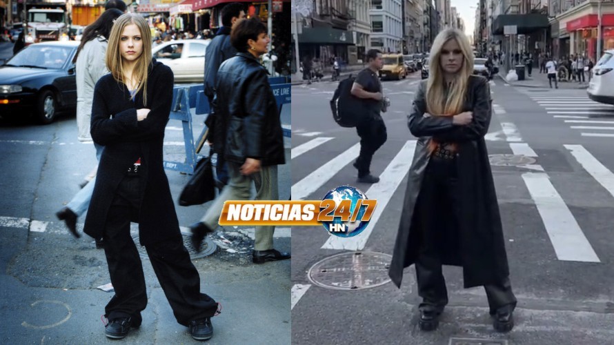 ¡20 años después! Avril Lavigne recrea la portada de su álbum “Let Go”