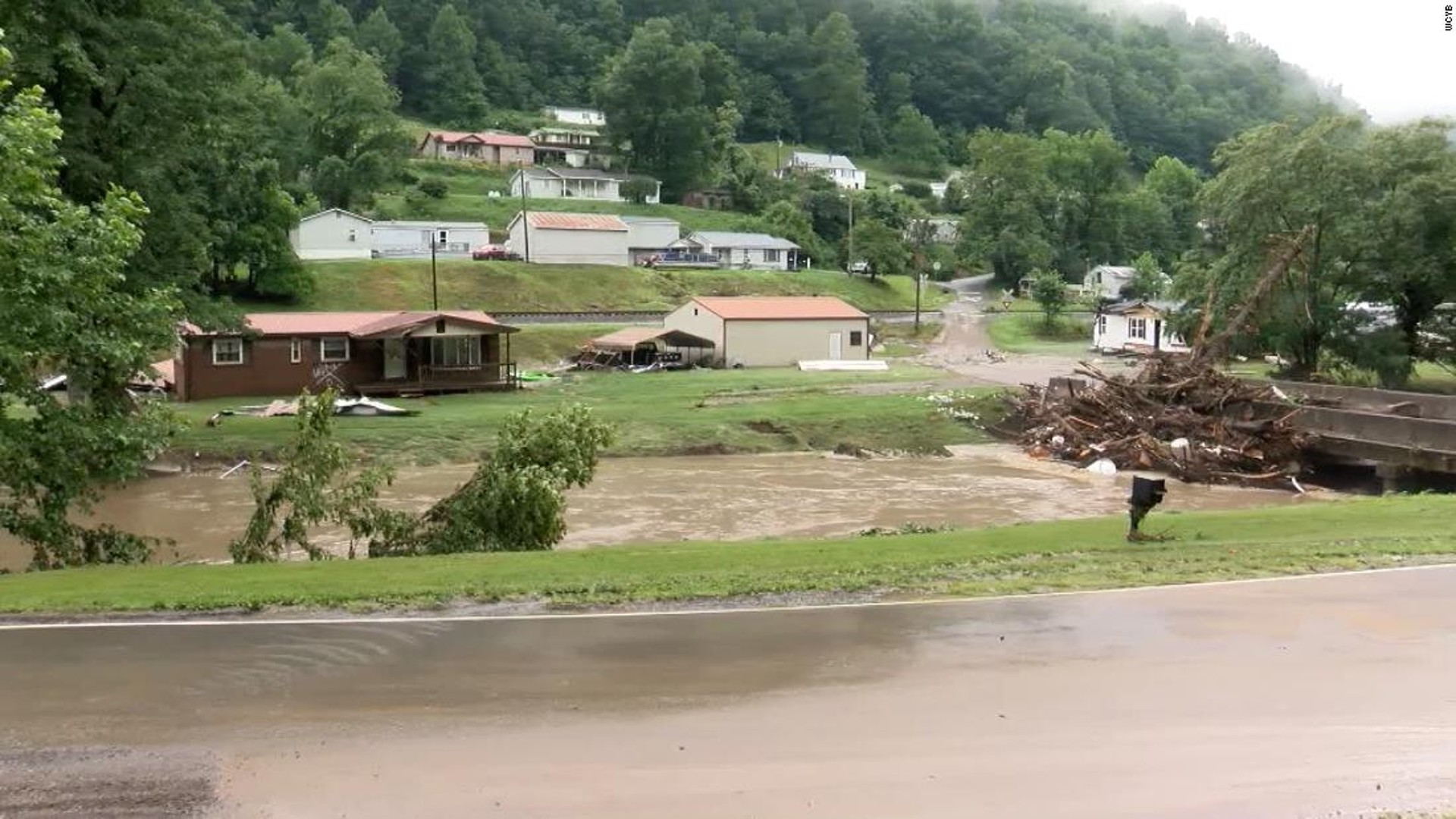 Inundaciones torrenciales en Virginia dejan más de 40 desaparecidos, tras arrasar casas y bloquear carreteras