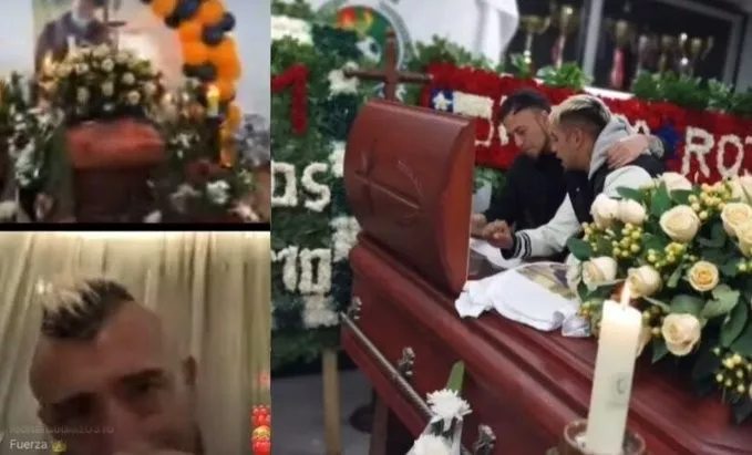 Chileno Arturo Vidal vivió el funeral de su padre por Instagram