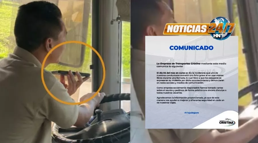 Cristina atiende denuncia de Noticias 24/7 HN sobre conductor irresponsable