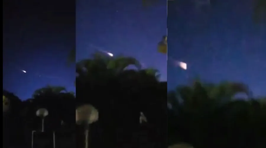 ¿Meteorito? Captan extraña bola de fuego en el cielo de San Pedro Sula (vídeo)