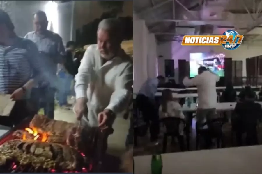 Video Viral: Contreras utiliza Plaza la Cultura para asar carne y ver el partido