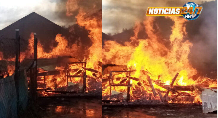 FOTOS: Incendio consume mercado municipal de Yorito en Yoro