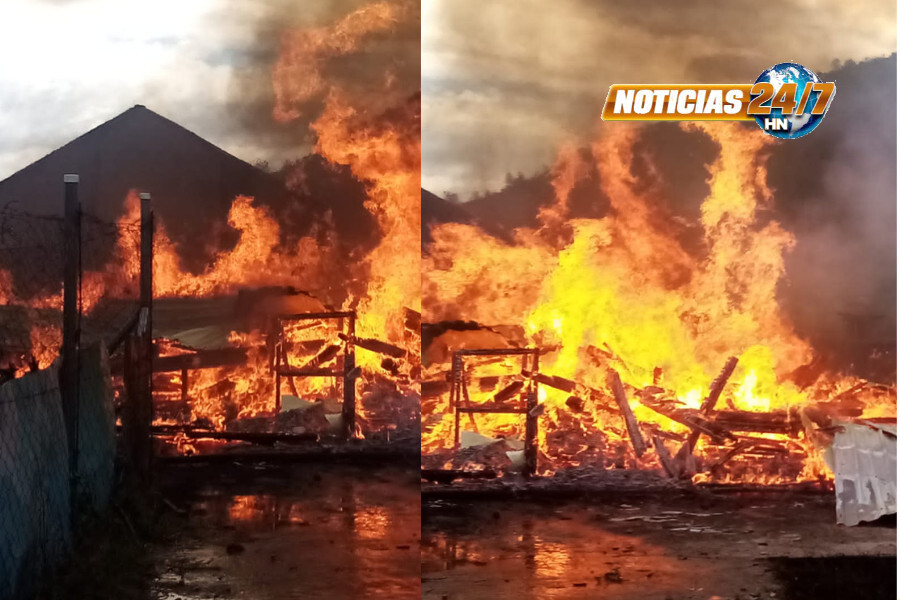 FOTOS: Incendio consume mercado municipal de Yorito en Yoro