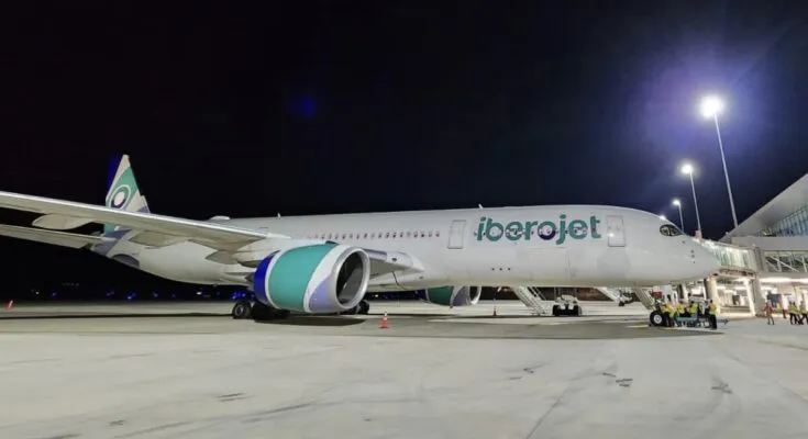 Histórico: Iberojet aterriza en Palmerola el avión comercial más grande que ha llegado a Honduras