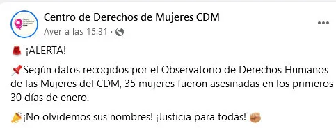 Screenshot 2023-02-04 at 16-02-11 Centro de Derechos de Mujeres CDM Tegucigalpa Facebook