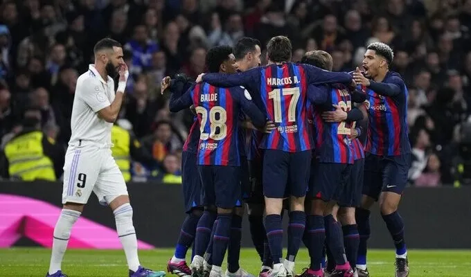 Barcelona golpea de visitante al Real Madrid en las semifinales de la Copa del Rey