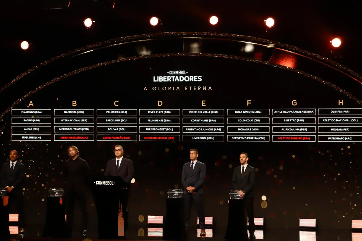 Definidos los grupos de la Copa Libertadores de América