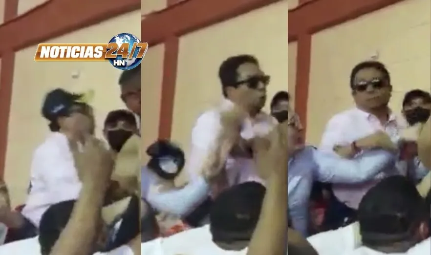 Video: Diputado Barrios pierde lo “honorable” en reunión de Libre en Puerto Cortés