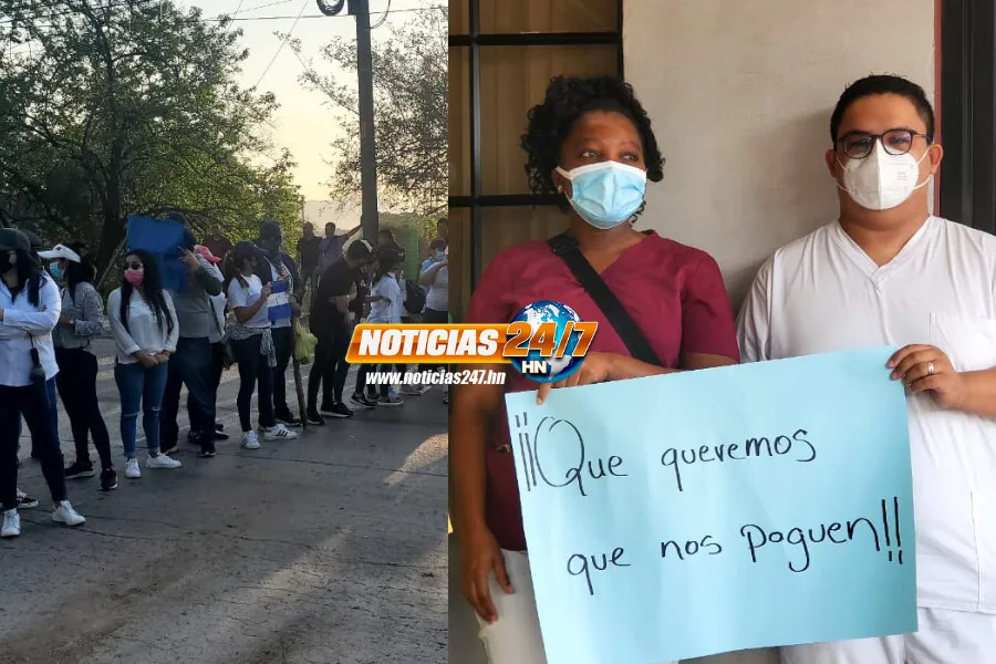 VIDEO Enfermeras del Leonardo MartÍnez y empleados del 911 protestan exigiendo pago de salarios
