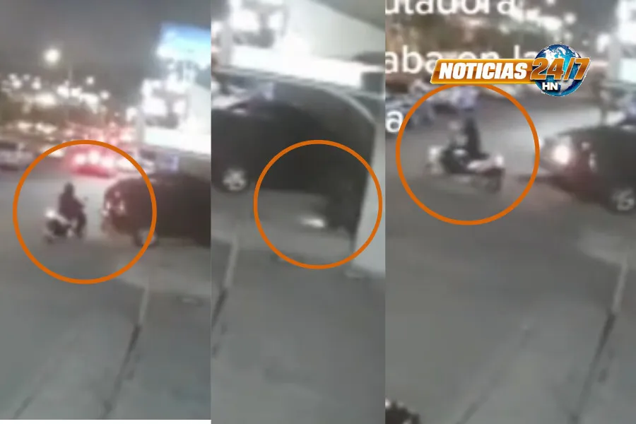 VIDEO VIRAL: Captan a asaltante robar objeto de un vehículo en el Bulevar Suyapa