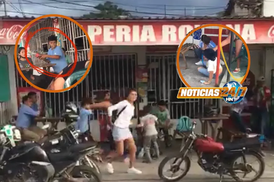 VIDEO VIRAL: ¡Jalonazos de pelo! Graban pelea masiva en una pulpería