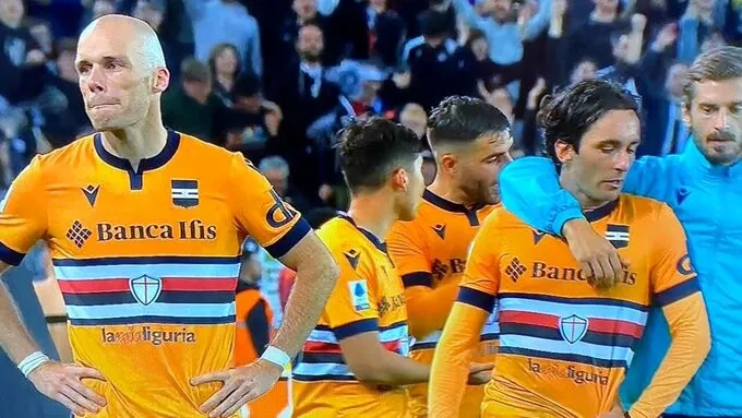 Sampdoria, Equipo Histórico De Italia, Desciende A La Serie B