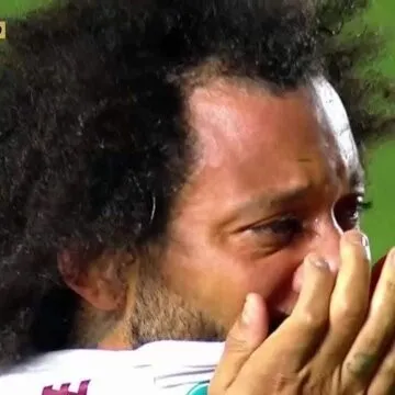 Marcelo lesionó a Luciano Sánchez de Argentinos Juniors en la Copa Libertadores 1
