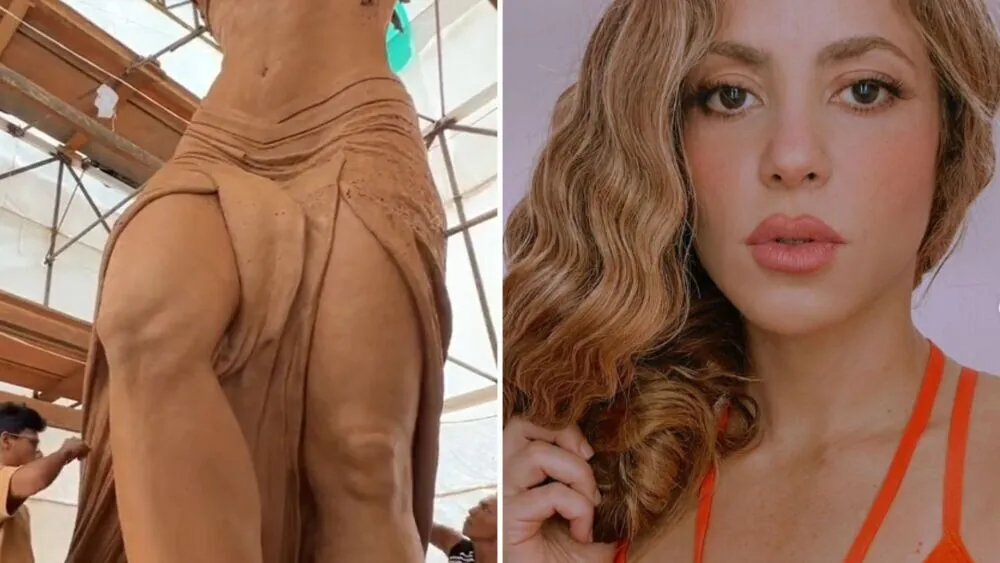 La reacción de Shakira por estatua en Barranquilla