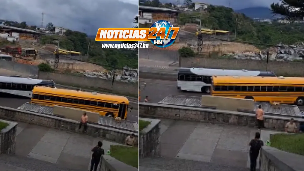 VIDEO VIRAL: ¡Encontronazo! Buses pelean “ruta” frente a mall capitalino