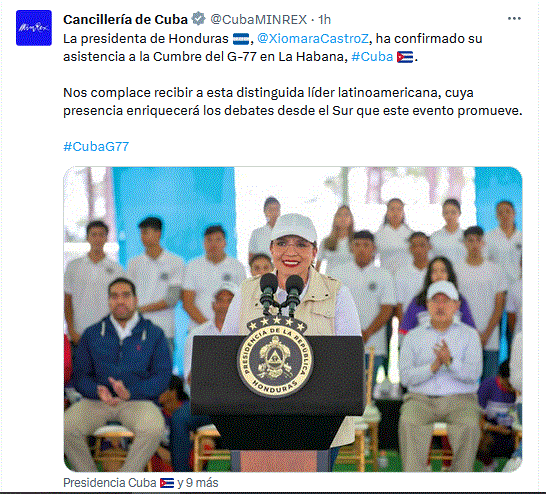 tuit Cancillería Cuba