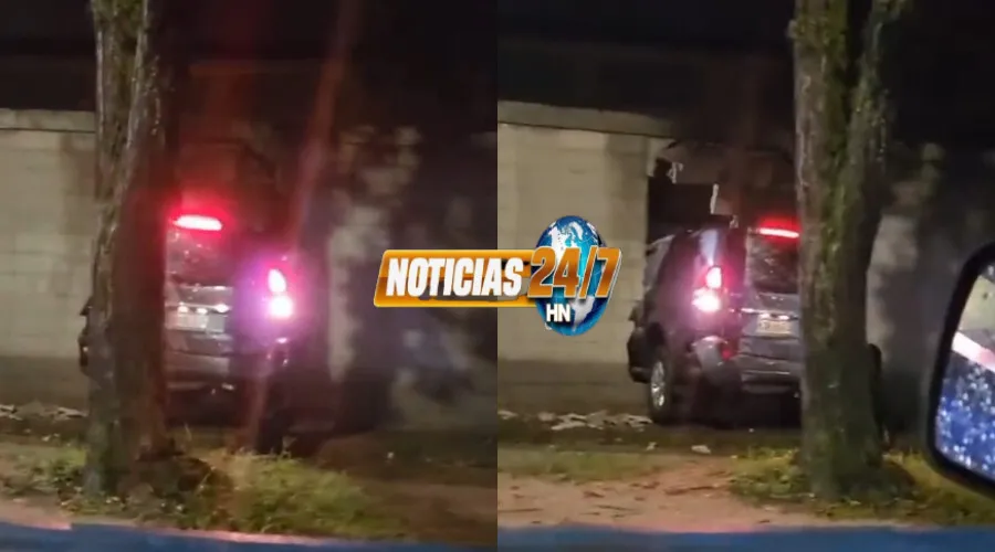 ¡Irresponsable! Conductor ebrio traspasa muro con camioneta blindada en SPS (video)