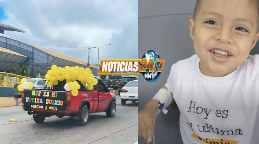 ¡Lo más bonito que verán hoy!: Niño hondureño celebra su última quimioterapia