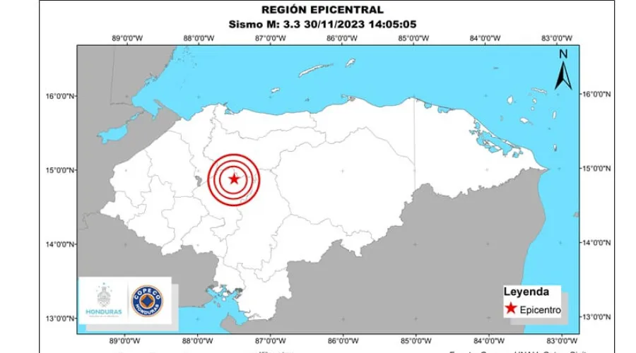 Sismo de magnitud 3.3 sacude aldea de Comayagua; continúan las secuelas del enjambre sísmico