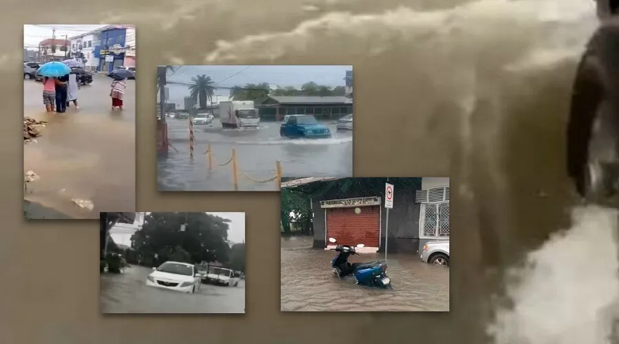 Video: Inundada la ciudad de Puerto Cortés