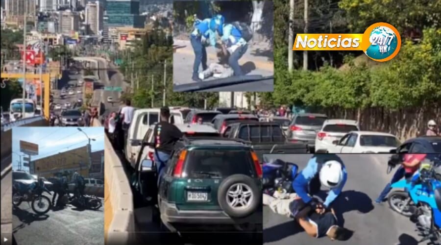 Videos: Un muerto y un herido tras tiroteo entre policías y asaltantes en la capital