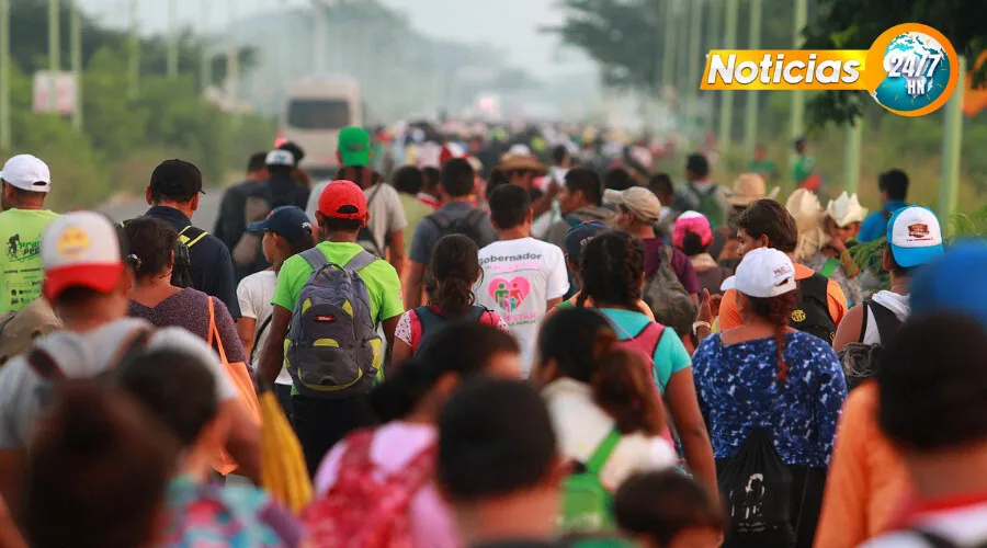 La primera caravana del año sale de la frontera sur de México con 2,000 migrantes