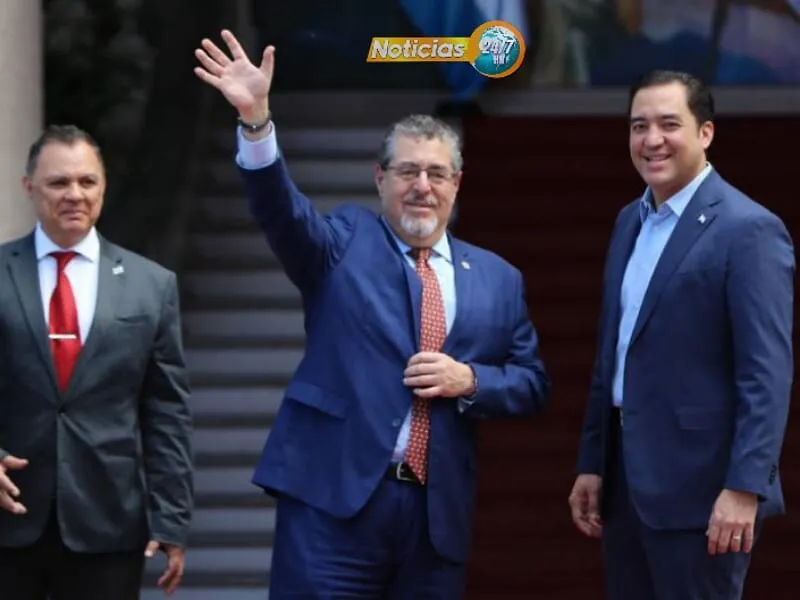 Presidente electo de Guatemala se encuentra en Tegucigalpa