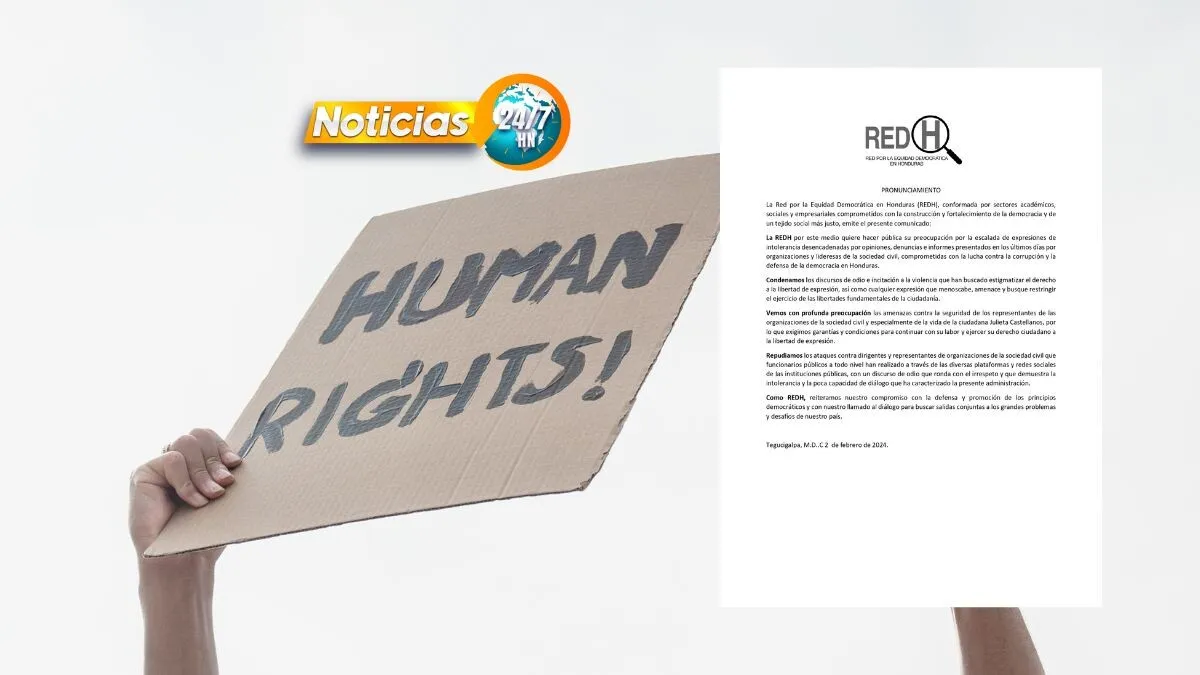 REDH denuncian escalada de intolerancia contra defensores de la democracia