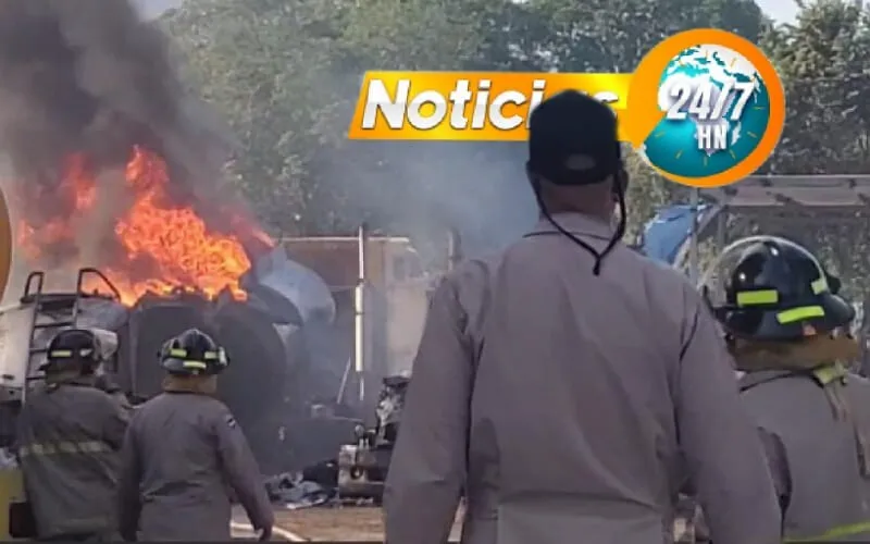 VIDEOS: Explosión en cisterna con diésel deja lamentable saldo de dos personas fallecidas en SPS