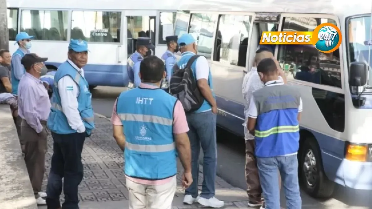 Transportistas de carga y pasajeros recibieron multas hasta de L.11 mil por el IHTT en Semana Santa