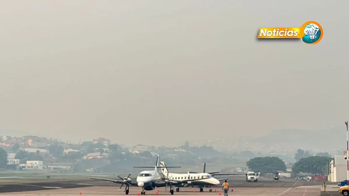 Aeropuertos de Honduras operan sin contratiempos pese a capa de humo