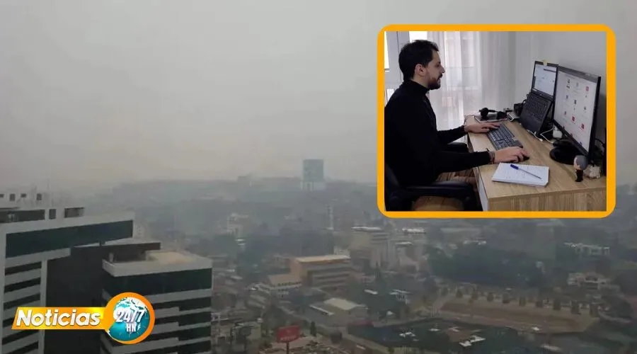 Tegus: Empleados públicos siguen con el teletrabajo debido a la contaminación del aire