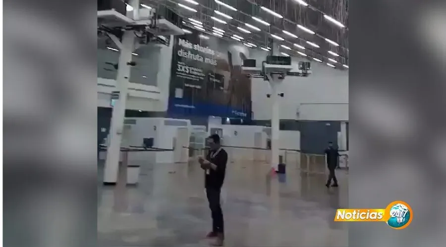 VIDEO: Llueve sobre mojado al interior del aeropuerto Ramón Villeda Morales