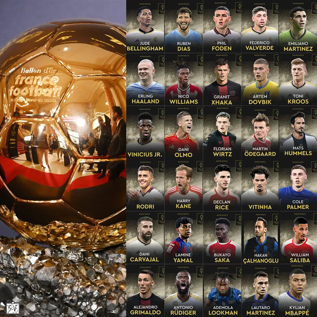 Aquí Te Presentamos Los 30 Finalistas Al Balón De Oro 2024