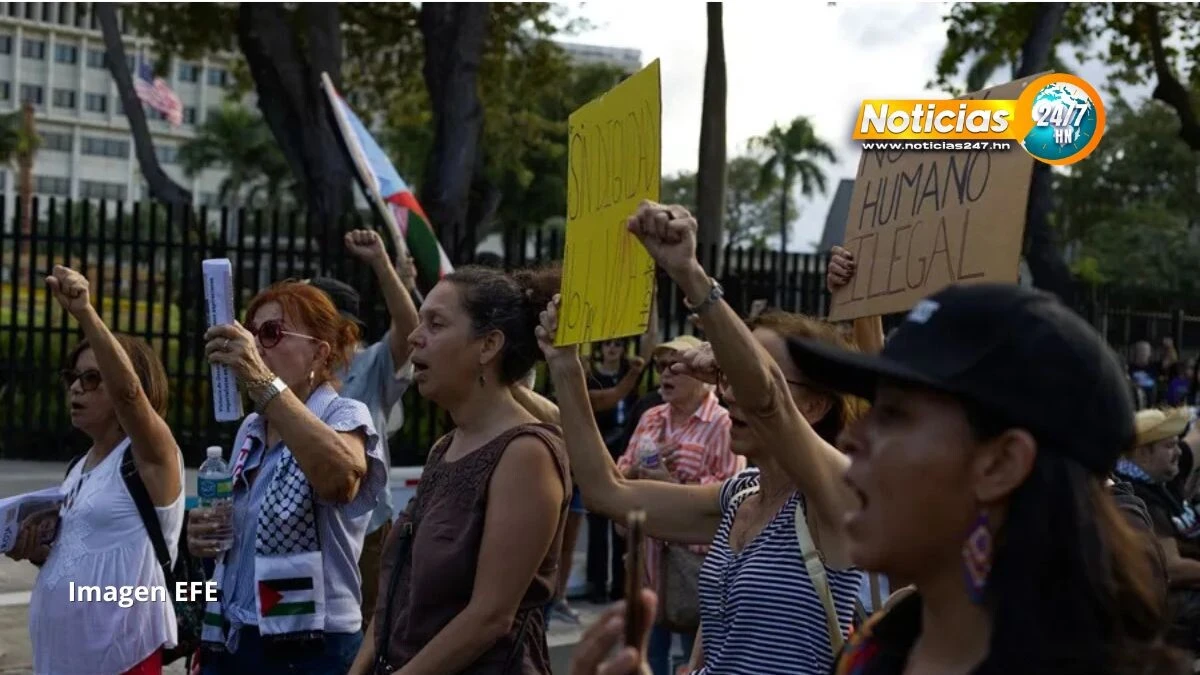 Protestas en Puerto Rico contra la política migratoria de Trump