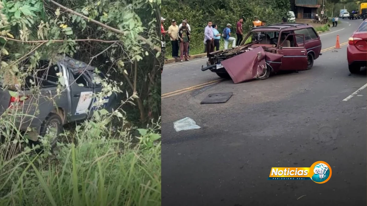 Accidente en carretera a Olancho deja un fallecido y tres heridos