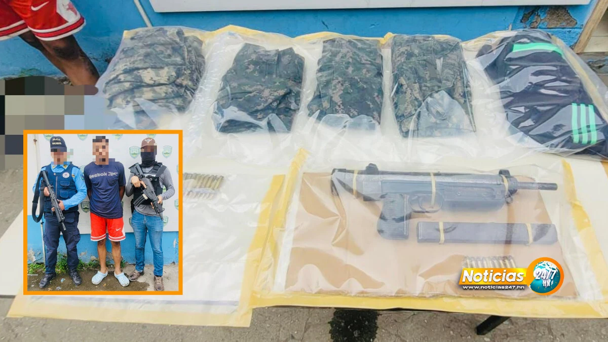 Capturan a exmilitar alias “El Diablo”, presunto integrante de la banda “Los Chuletillas” en Cortés