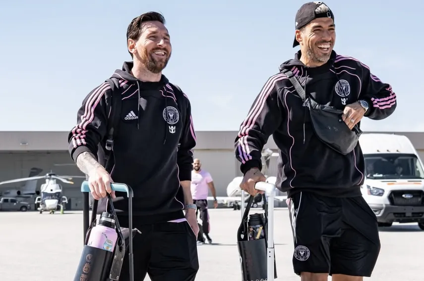 Messi llega con el Inter Miami a Panamá para jugar hoy su tercer amistoso de pretemporada