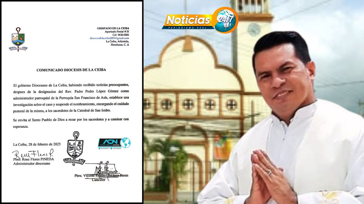 ¿Por qué es investigado el reverendo Pedro López de la Diócesis de La Ceiba?